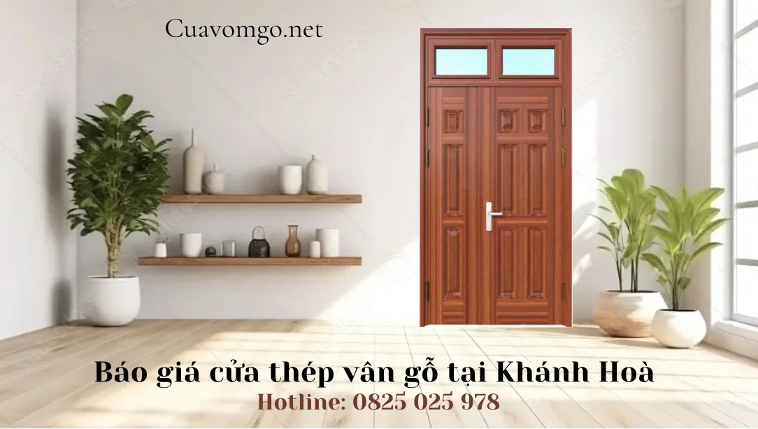 Báo giá cửa thép vân gỗ tại Khánh Hoà