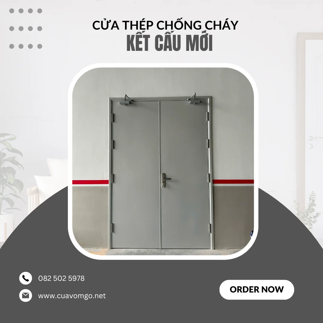 Mẫu cửa thép chống cháy tại Phú Yên