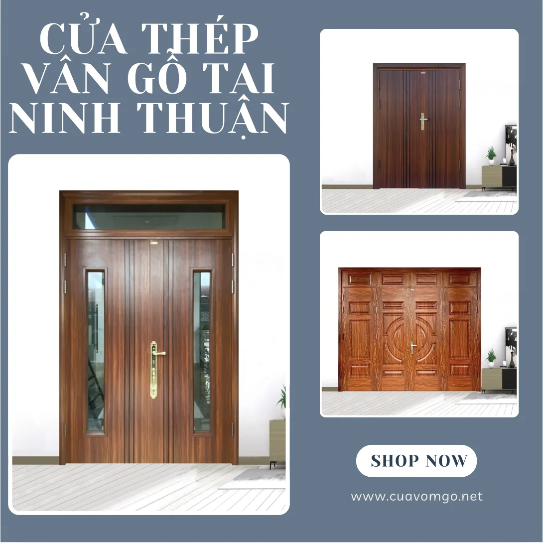 Báo giá  cửa thép vân gỗ tại Ninh Thuận